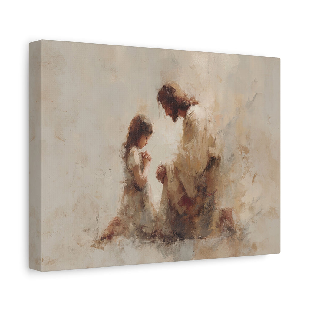 Jesus Comforts Girl Child