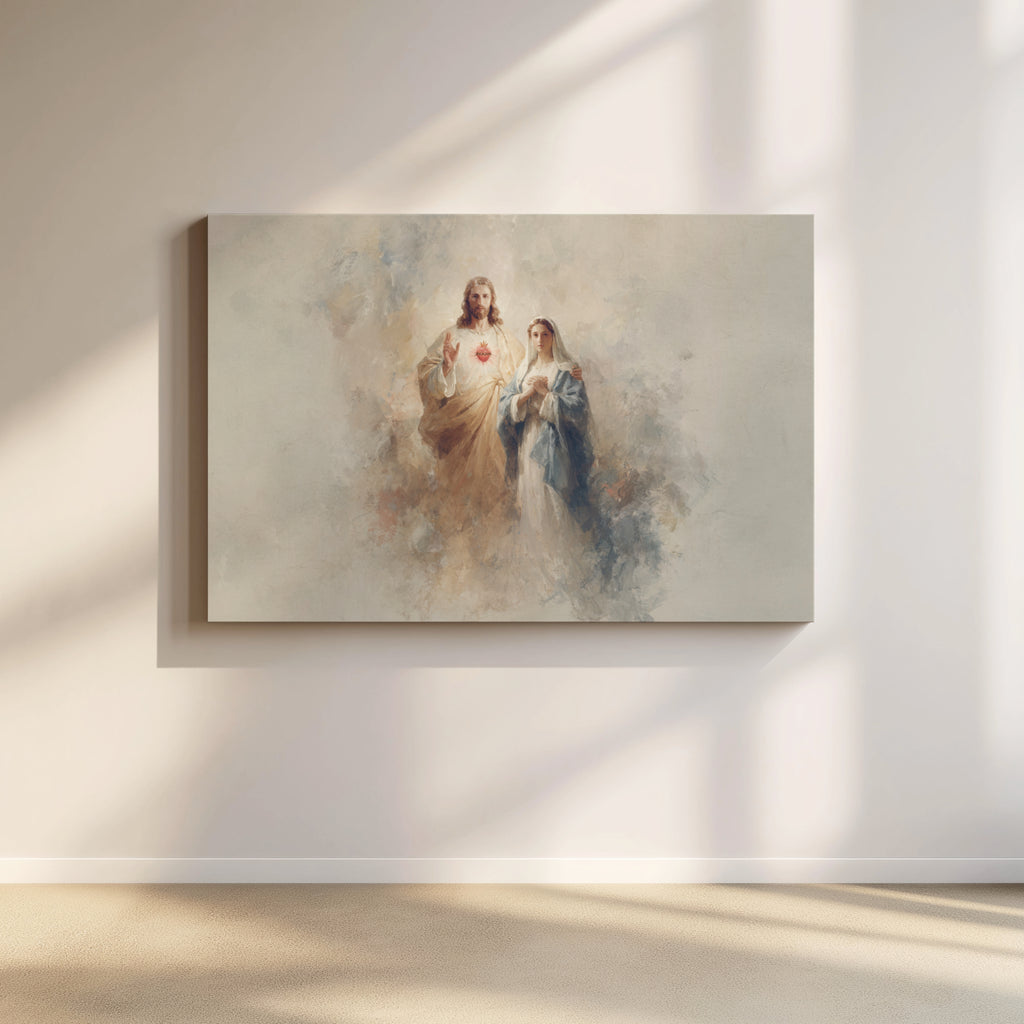 Sacred Heart of Jesus and Blessed Virgin Mary